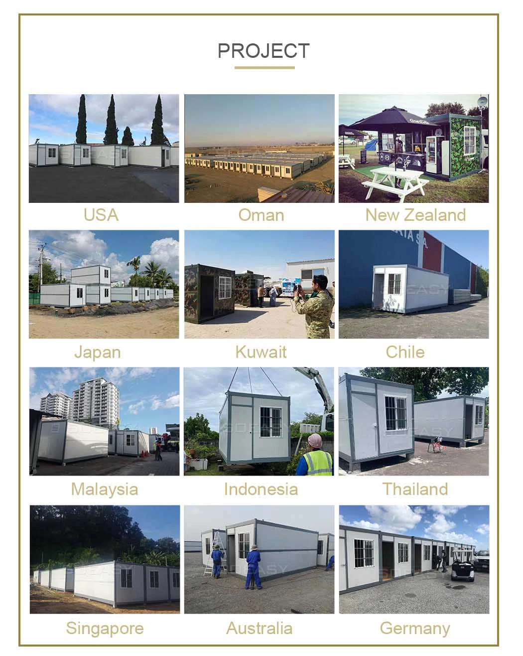 Camp Labor Office Storage Homes Prefabricated Dormitory Folding Container House Prefab Modular Housing Tool House Tiny Home Site Office Container Storage